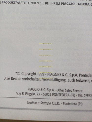 Gilera Stalker 50 1999 manuale uso manutenzione libretto originale testo …