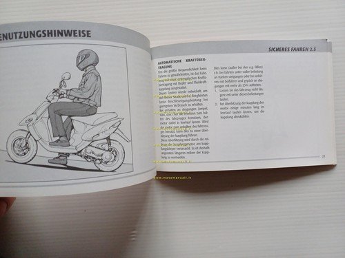 Gilera Stalker 50 1999 manuale uso manutenzione libretto originale testo …