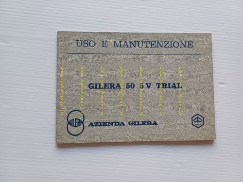Gilera Trial 50 1971 manuale uso manutenzione libretto istruzioni originale