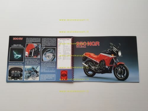Gilera tutti modelli 1986 350 250 200 125 50 depliant …