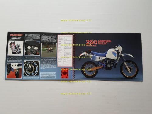 Gilera tutti modelli 1986 350 250 200 125 50 depliant …