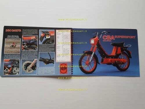 Gilera tutti modelli 1986 350 250 200 125 50 depliant …