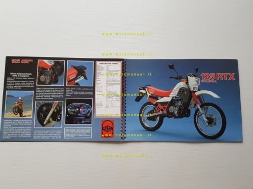 Gilera tutti modelli 1986 350 250 200 125 50 depliant …
