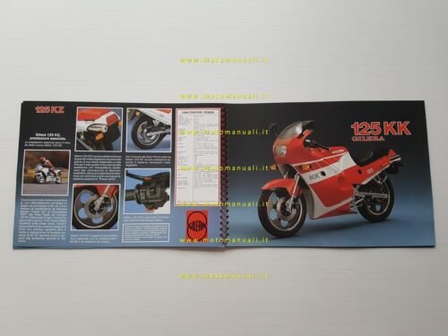 Gilera tutti modelli 1986 350 250 200 125 50 depliant …
