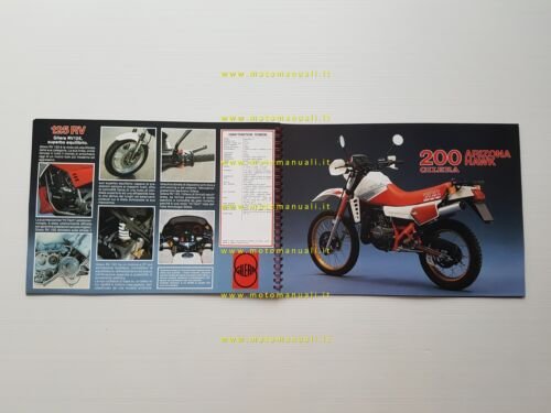 Gilera tutti modelli 1986 350 250 200 125 50 depliant …