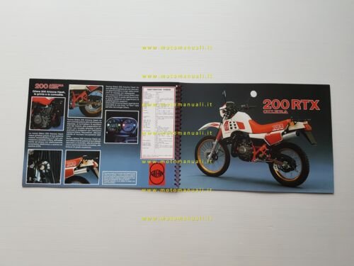 Gilera tutti modelli 1986 350 250 200 125 50 depliant …