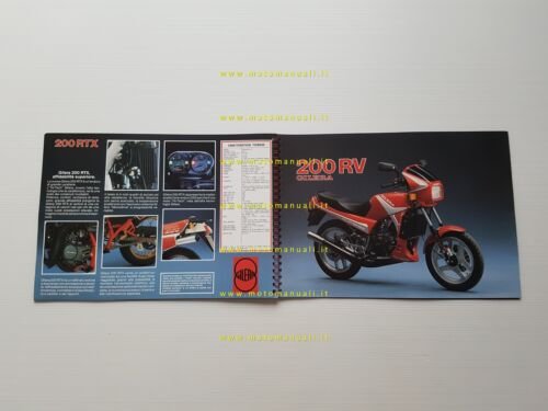 Gilera tutti modelli 1986 350 250 200 125 50 depliant …