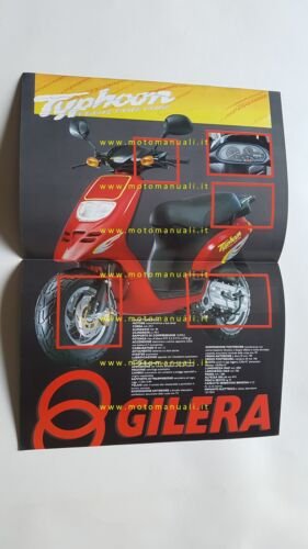 Gilera Typhoon 50 1993 depliant originale italiano