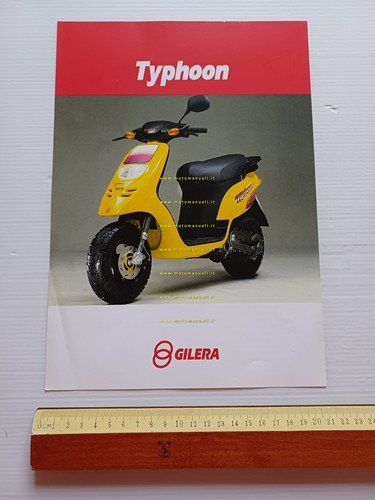 Gilera Typhoon 50 depliant originale italiano