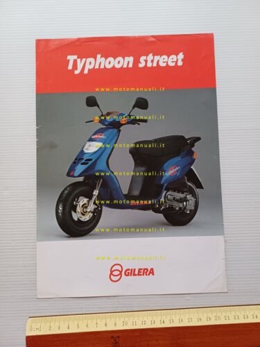 Gilera Typhoon Street 50 1995 depliant originale italiano