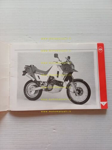 Gilera XRT 600 1988 manuale uso manutenzione libretto originale italiano