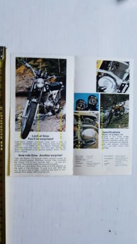 Gina 175 Macho-Enduro (Gilera Argentina) depliant anni 70 originale brochure