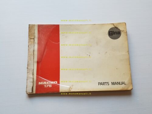 Gina (Gilera) 175 Macho catalogo ricambi originale spare parts catalogue