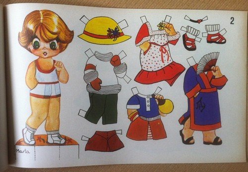 Giochi infanzia - bamboline e vestiti da ritagliare - anni …
