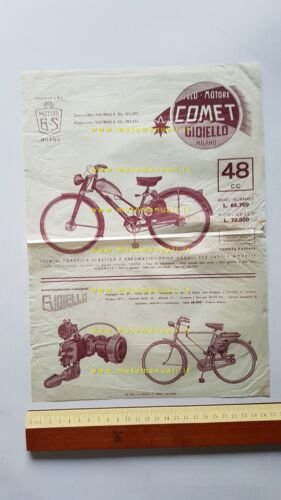 Gioiello micromotore Comet Normale Lusso depliant italiano originale