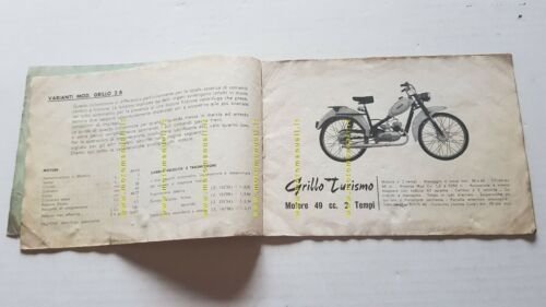 Gitan modelli Grillo 49 1963 manuale uso originale moped owner's …