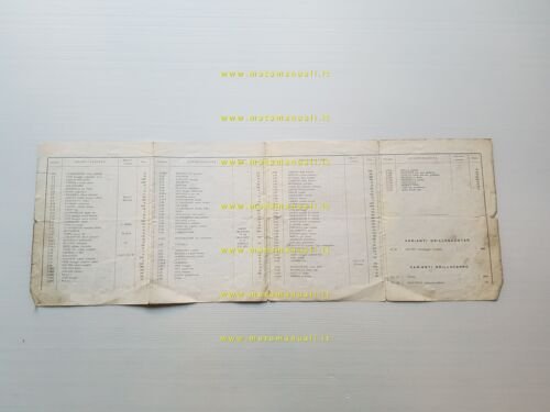 Gitan motore 49 3V 1964 catalogo ricambi originale Engine Spare …