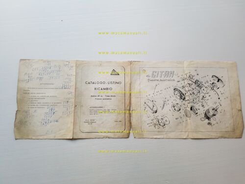 Gitan motore 49 presa diretta frizione autom. 1964 catalogo ricambi …