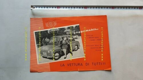 GLAS Goggomobil depliant auto originale ITALIANO car brochure