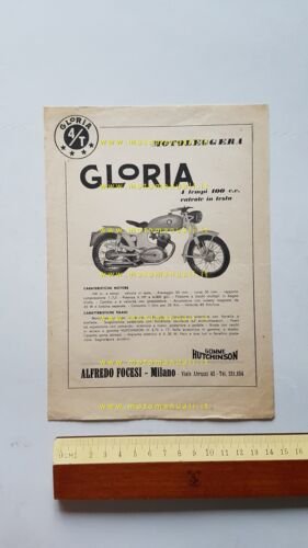 Gloria 100 depliant italiano originale