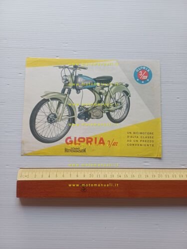 Gloria Focesi 48 3M depliant moto italiano originale