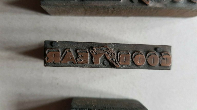 Goodyear lotto 4 cliché originali anteguerra per stampa