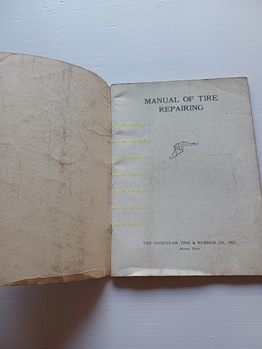 Goodyear pneumatici 1930 manuale officina INGLESE originale