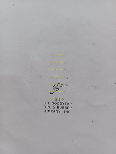 Goodyear pneumatici 1930 manuale officina INGLESE originale