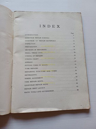Goodyear pneumatici 1930 manuale officina INGLESE originale