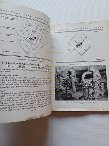 Goodyear pneumatici 1930 manuale officina INGLESE originale