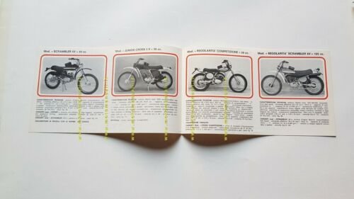 Gori catalogo moto regolarit cross modelli 1975 depliant originale brochure