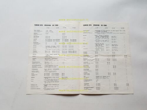 Gori MC 125 - GS 50 1971 depliant italiano originale