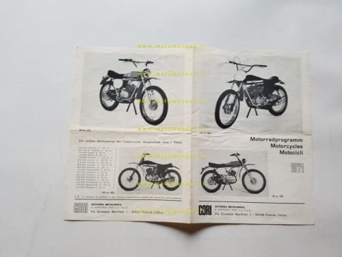 Gori MC 125 - GS 50 1971 depliant italiano originale