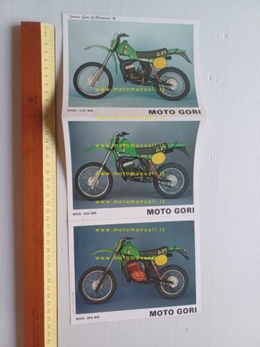 Gori modelli 125 250 350 MR Regolarità 1981 depliant originale …