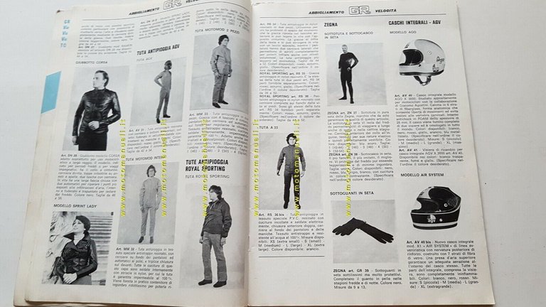 Grassotti e Rosa catalogo accessori anni 70 depliant brochure originale