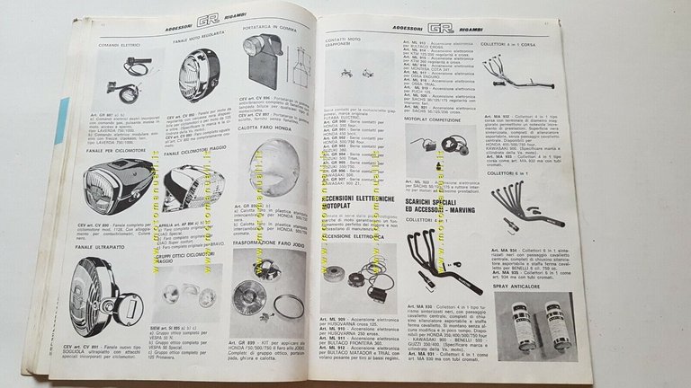 Grassotti e Rosa catalogo accessori anni 70 depliant brochure originale