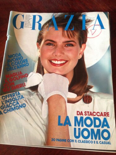 GRAZIA 10 Aprile 1983 N.2198 Rivista Magazine Clio Goldsmith Goldie …