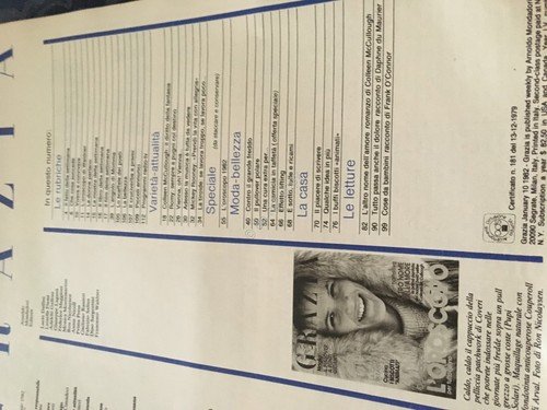 GRAZIA Rivista Magazine 10 Gennaio 1982 N.2133 Romy Schneider | Immagine Gallery 2