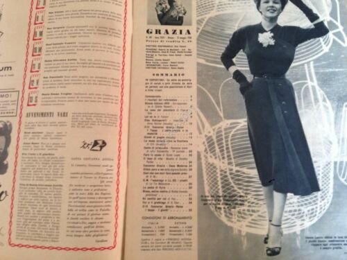 GRAZIA Rivista Magazine 13 Maggio 1950 N. 481