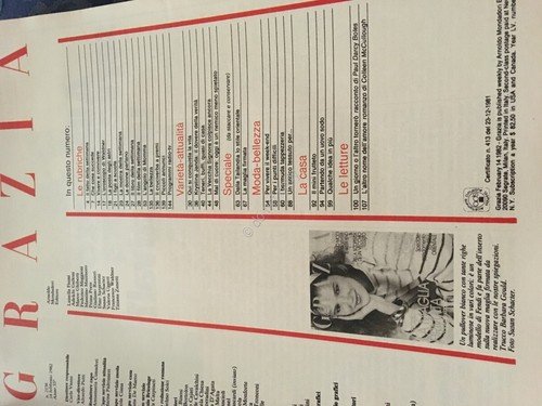 GRAZIA Rivista Magazine 14 Febbraio 1982 N.2138 Krystina Janda