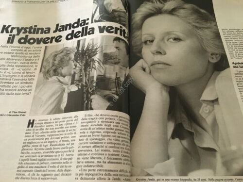 GRAZIA Rivista Magazine 14 Febbraio 1982 N.2138 Krystina Janda