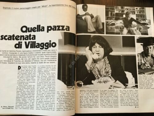 Grazia Rivista Magazine 15 Giugno 1980 N. 2051 Paolo Villaggio