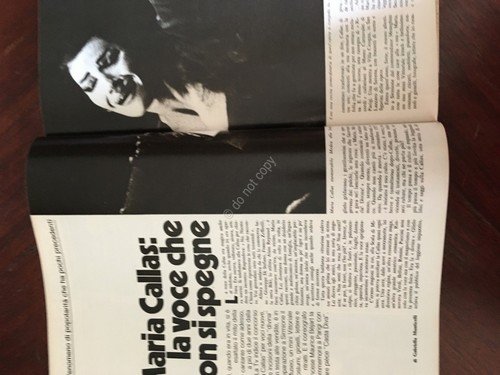 Grazia Rivista Magazine 18 Maggio 1980 n. 2047 Carrera Callas …