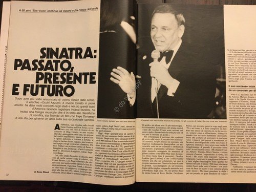 Grazia Rivista Magazine 3 Agosto 1980 N. 2058 Sinatra
