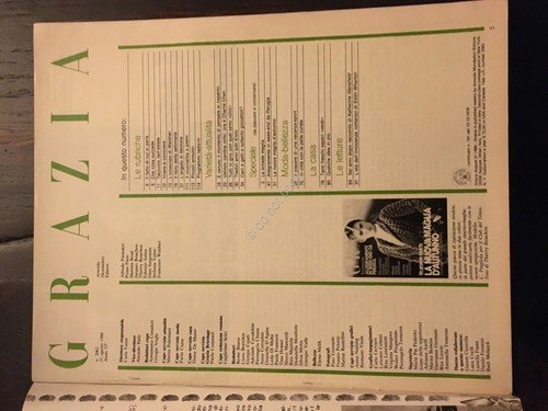 Grazia Rivista Magazine 31 Agosto 1980 N. 2062 Diane Lane