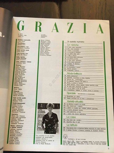 Grazia Rivista Magazine 8 Giugno 1980 N. 2050 Romy Schneider