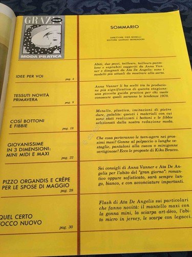 Grazia Rivista Magazine Supplemento Moda Pratica 12 Aprile 1970 n.1521 | Immagine Gallery 2