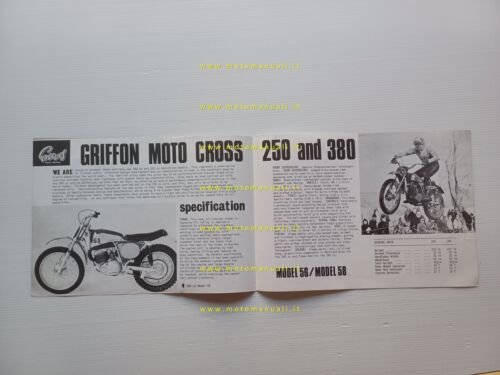 Greeves Cross 250 Model 56 - 380 Model 58 1969-70 …