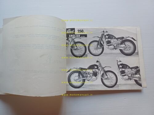 Greeves produzione modelli 1966 24TGS-24MX3-20DC-25DC depliant originale inglese