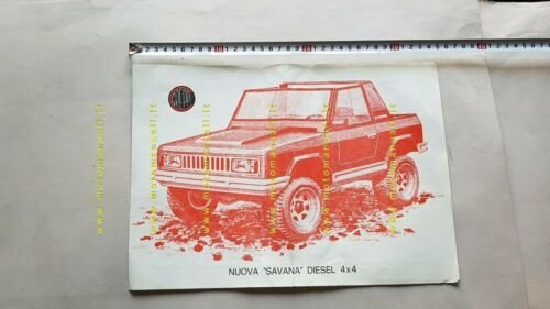 Greppi Savana 4x4 Diesel 2.4 Ford 1979 depliant originale fuoristrada …